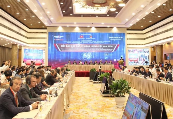 Các đại biểu tham dự Diễn đàn cấp cao về năng lượng Việt Nam 2020, ngày 22/7. Ảnh: Anh Minh