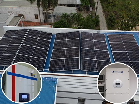 Hệ thống điện mặt trời áp mái lưu trữ