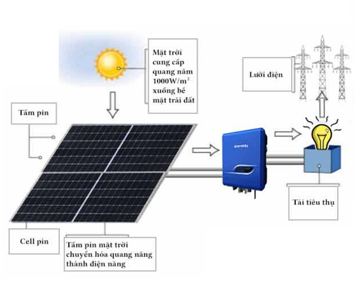 Tấm pin mặt trời được cấu tạo từ vật liệu gì