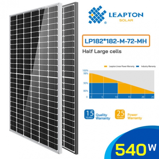Tấm pin NLMT Leapton Solar 540W Half Cells
