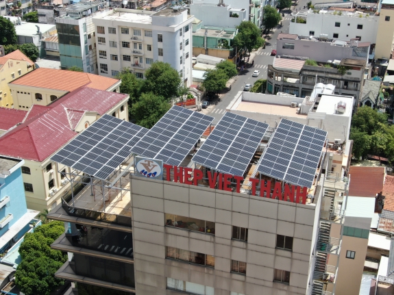 Dự án điện mặt trời áp mái toà nhà Thép Việt Thành