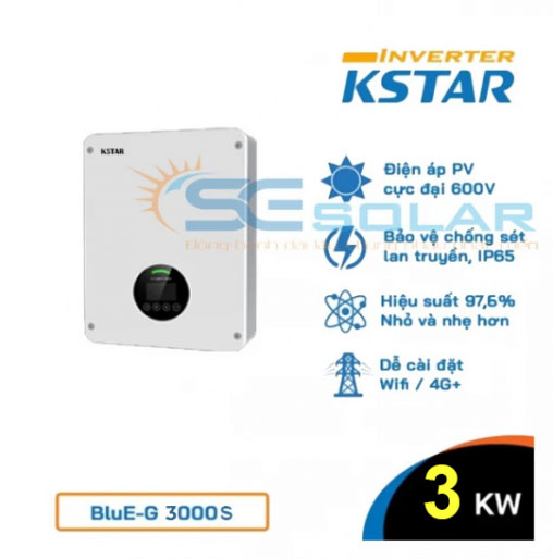 Biến tần điện mặt trời 3KW - KSTAR BluE-G 3000S
