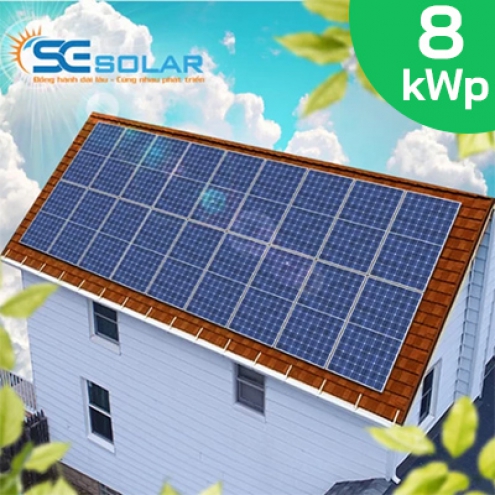 Hệ thống điện mặt trời áp mái 8KWp