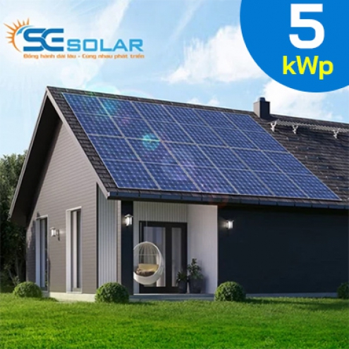 Hệ thống điện mặt trời áp mái 5kWp
