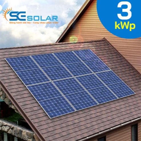 Hệ thống điện mặt trời lưu trữ 3KWp