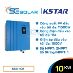 Biến tần điện mặt trời 10KW - KSTAR KSG-10K