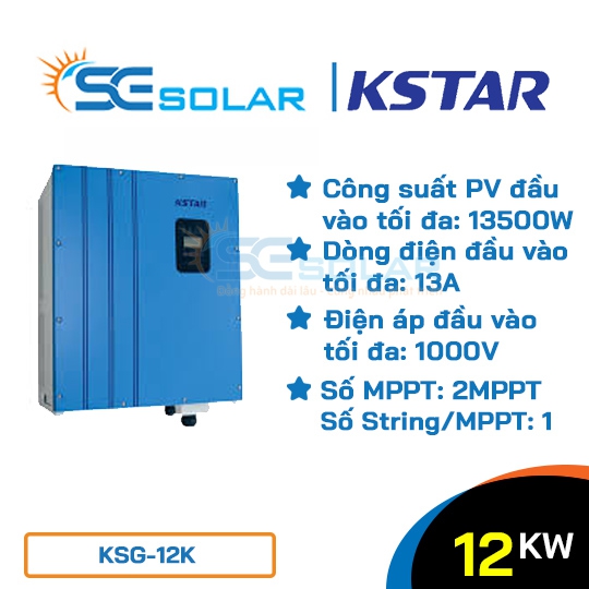 Biến tần điện mặt trời 12KW - KSTAR KSG-12K
