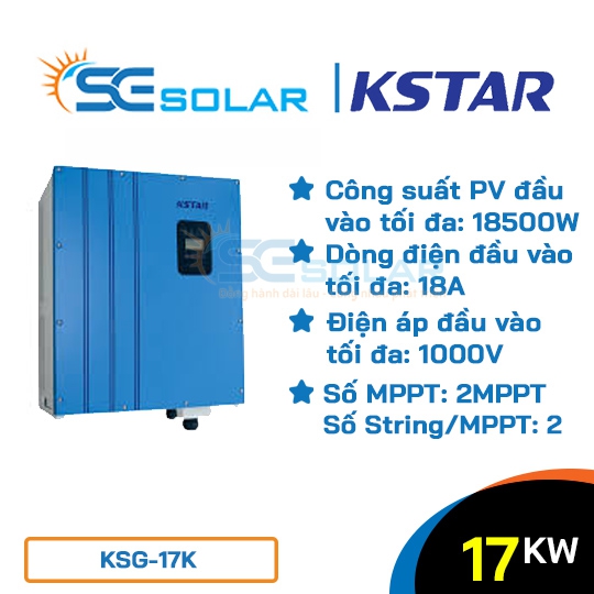 Biến tần điện mặt trời 17KW - KSTAR KSG-17K